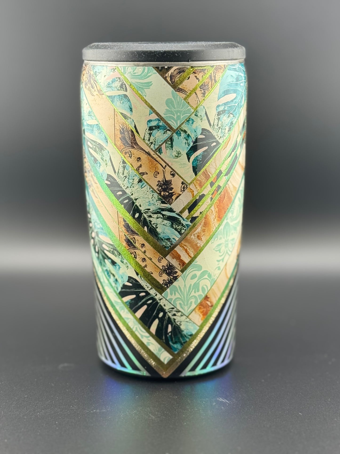 Monstera braid {RTS} 14oz 4n1 can cooler