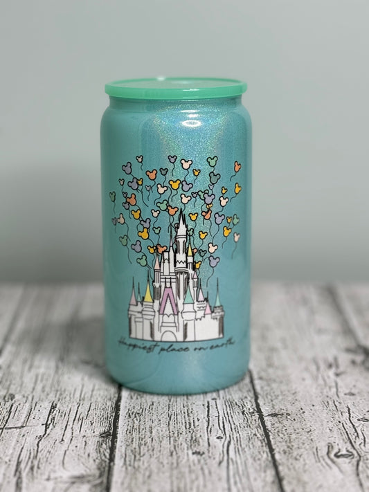 Happiest Place shimmer teal